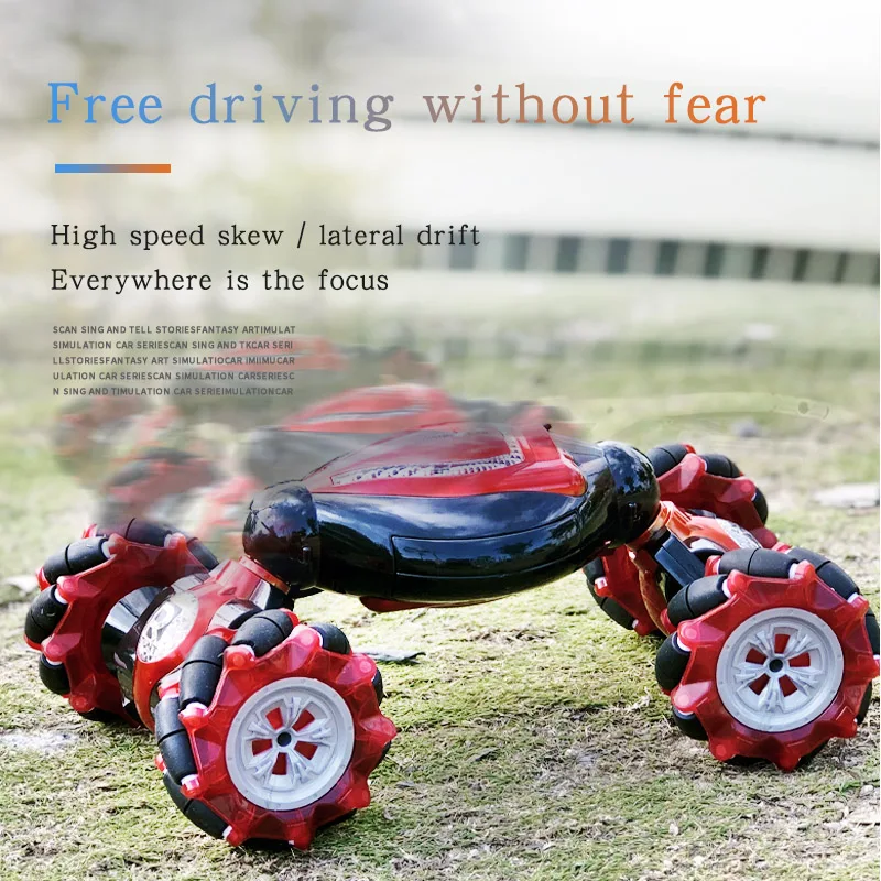 
Kids 2.4 GHZ Rolling Climbing Twist Hand Watch Rc Toys Gesture Stunt Remote Control Car 