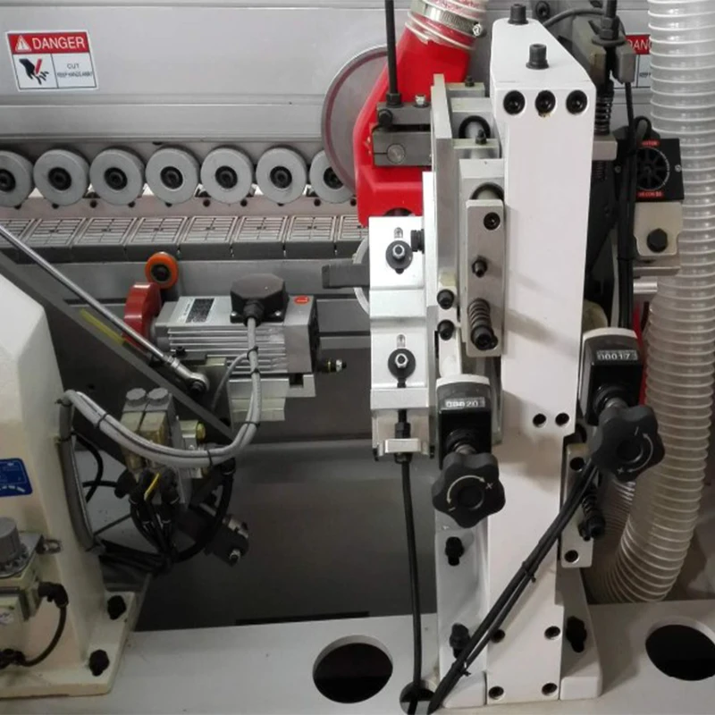 ZICAR high efficiency woodworking machine edgebander pvc woodworking machinery beveled 45 edge banding machine lowders