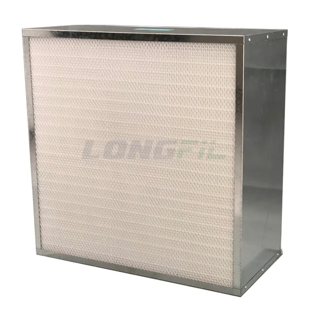 Industry Use Air Filter H13 H14 GMP ISO 610*610 592*592 Manufacturer Factory Price Mini Pleat HEPA Filter for Clean Room