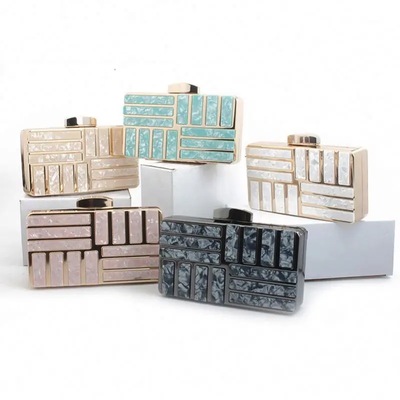 
2021 Evening Bags and Clutches for Women Acrylic Clutch Bridal Purse Wedding Party Handbag 