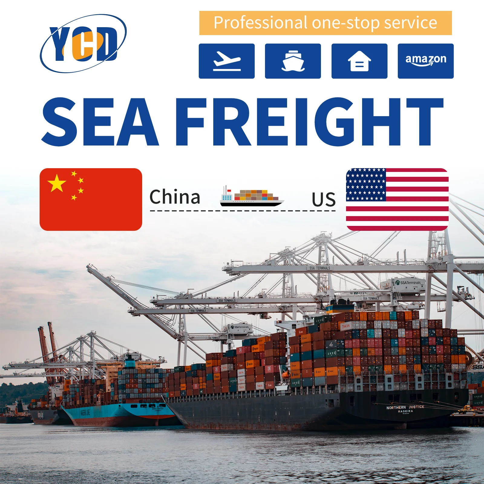 YCD liquid shipping agent from guangzhou China to North American ship agent