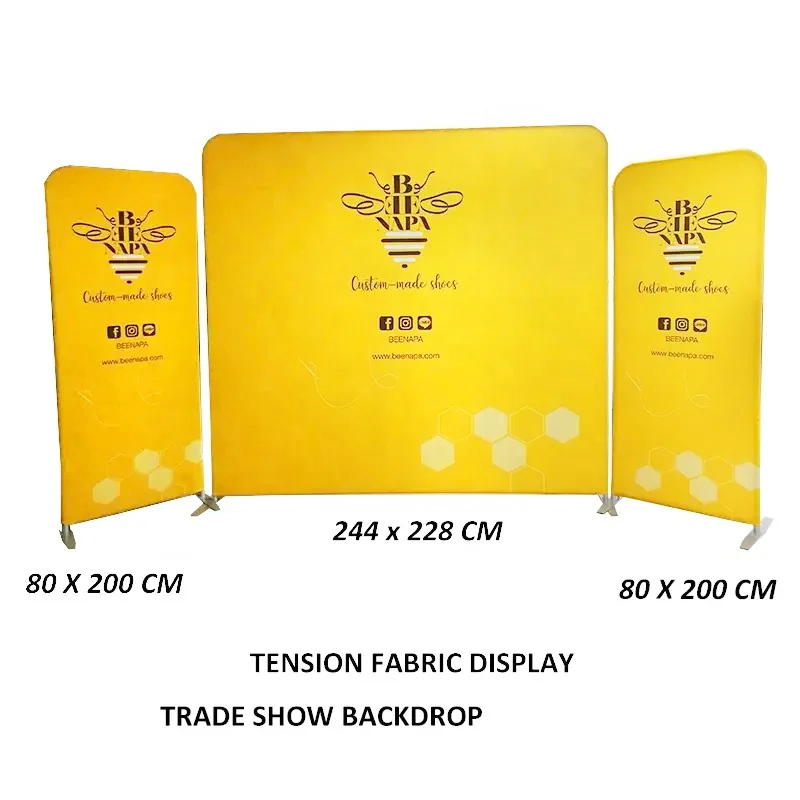 Factory custom Tension Fabric Display Backdrop Stand Portable Photo Booth For Event