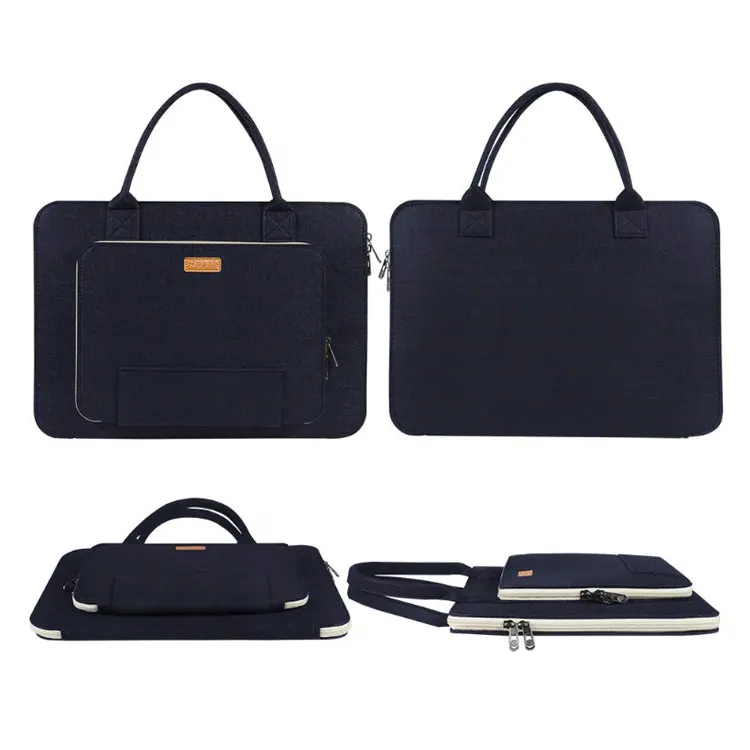 Felt laptop bag briefcase waterproof men luxury felt custom business 17 inch ladies cheap women 15.6 laptop bag computer