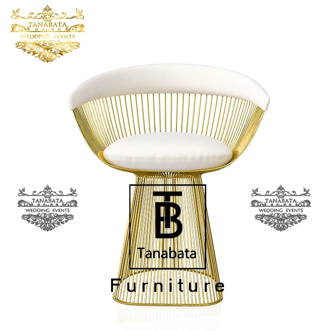 Modern Stainless Steel Upholstered Dining Chairs With Arms