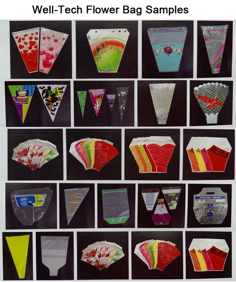 Same Pal Plas S-Dai Automatic Tissue-Look Bouquet Sleeves Dried Fresh Flower Cellophane Plastic Packaging Bags Making Machine