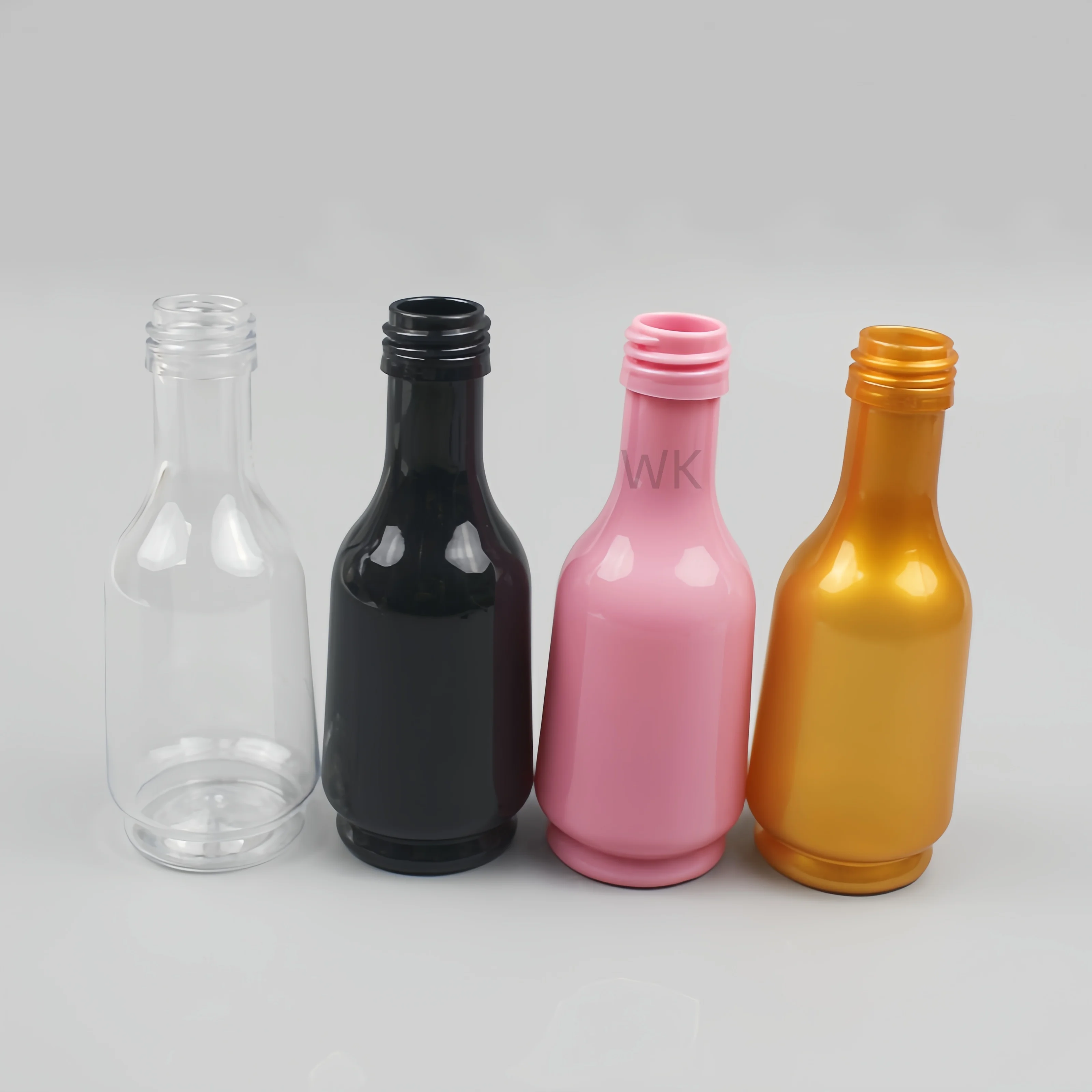 Empty Flint Plastic Claret Bottle Capacity Crown Cap Cork Tequila Champagne Water 50ml wine fruit bottle Packaging