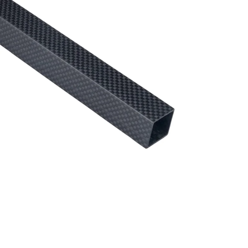 Durable Stylish Upscale Black Carbon Fiber Square Rectangular Tube Pipe Lightweight Carbon Rod Box Case Sports Industrial