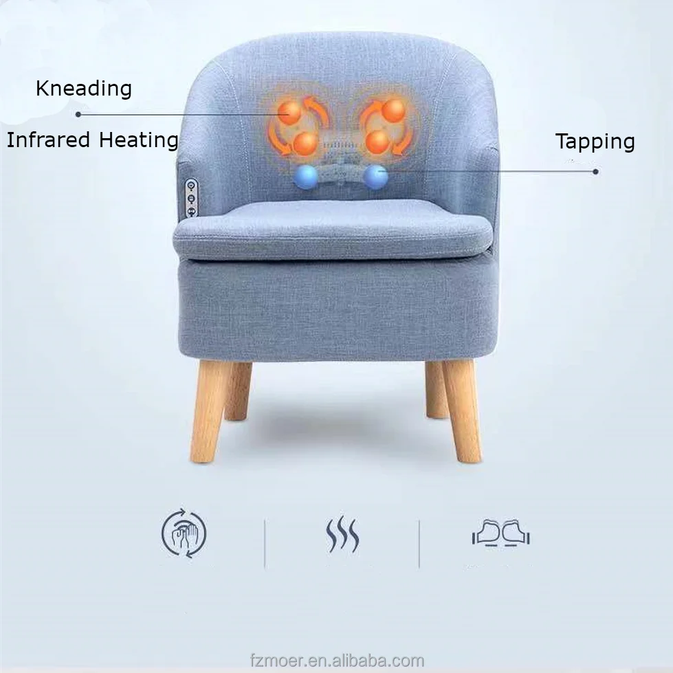 New Products Rechargeable Home Living Shiatsu and Tapping Heating Massage Bed