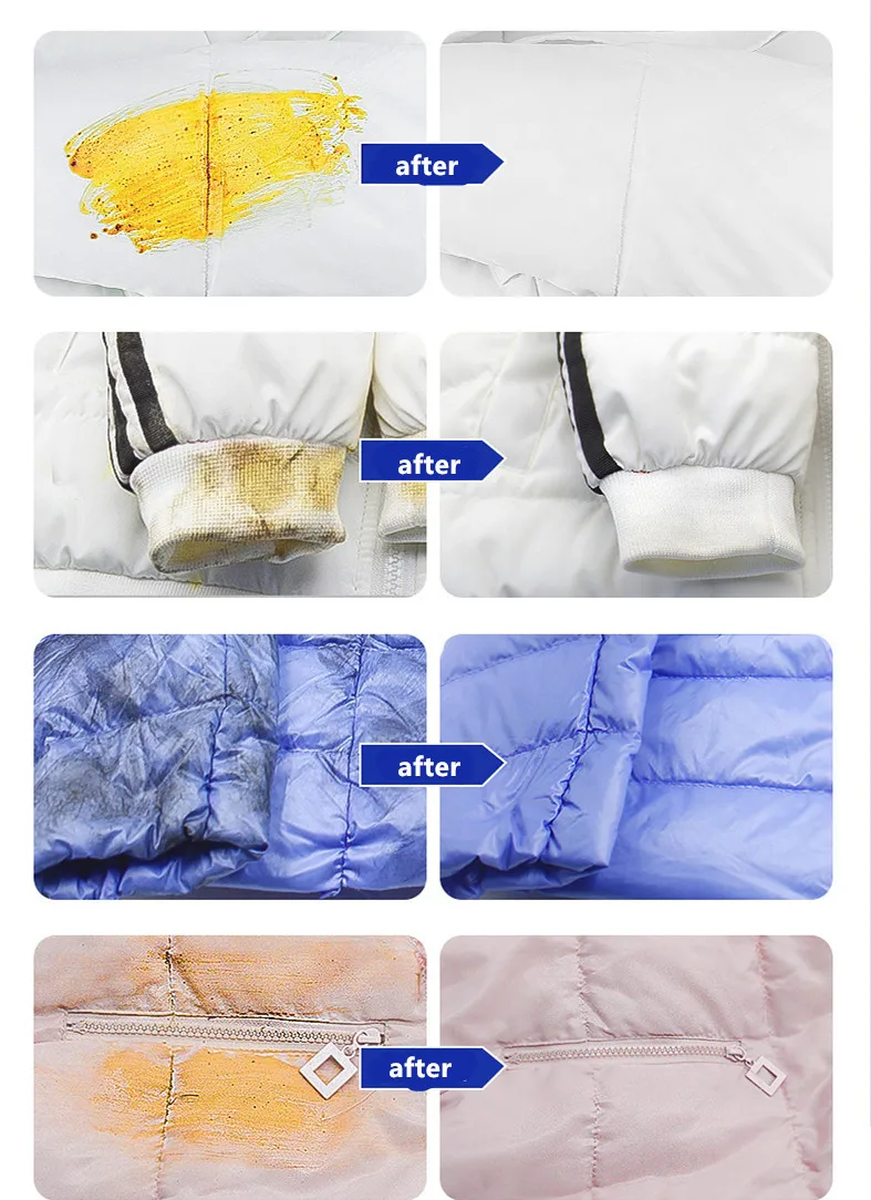 100ml Down jacket dry cleaning agent with brush head clothing degreasing  decontamination free washing down