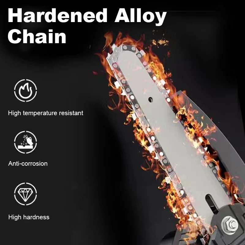 Single battery charger 4 inch portable handle sprocket wood cutting machine chainsaw battery electric mini chain saw