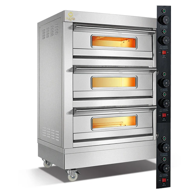 cake and bread baking equipment 3 deck 6 trays oven double tray baking equipment gas ovens in pakistani rupees baking oven