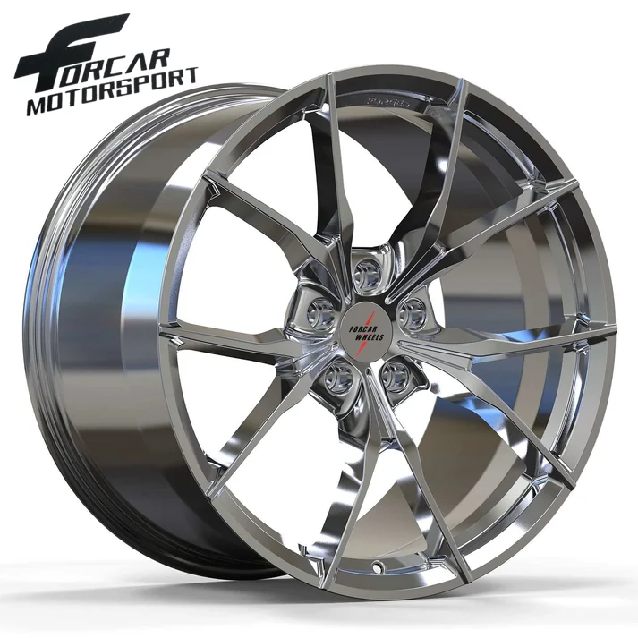 Polished Chrome Custom 1-PC Forged Rim 16~24 inch passenger car wheel alloy rims