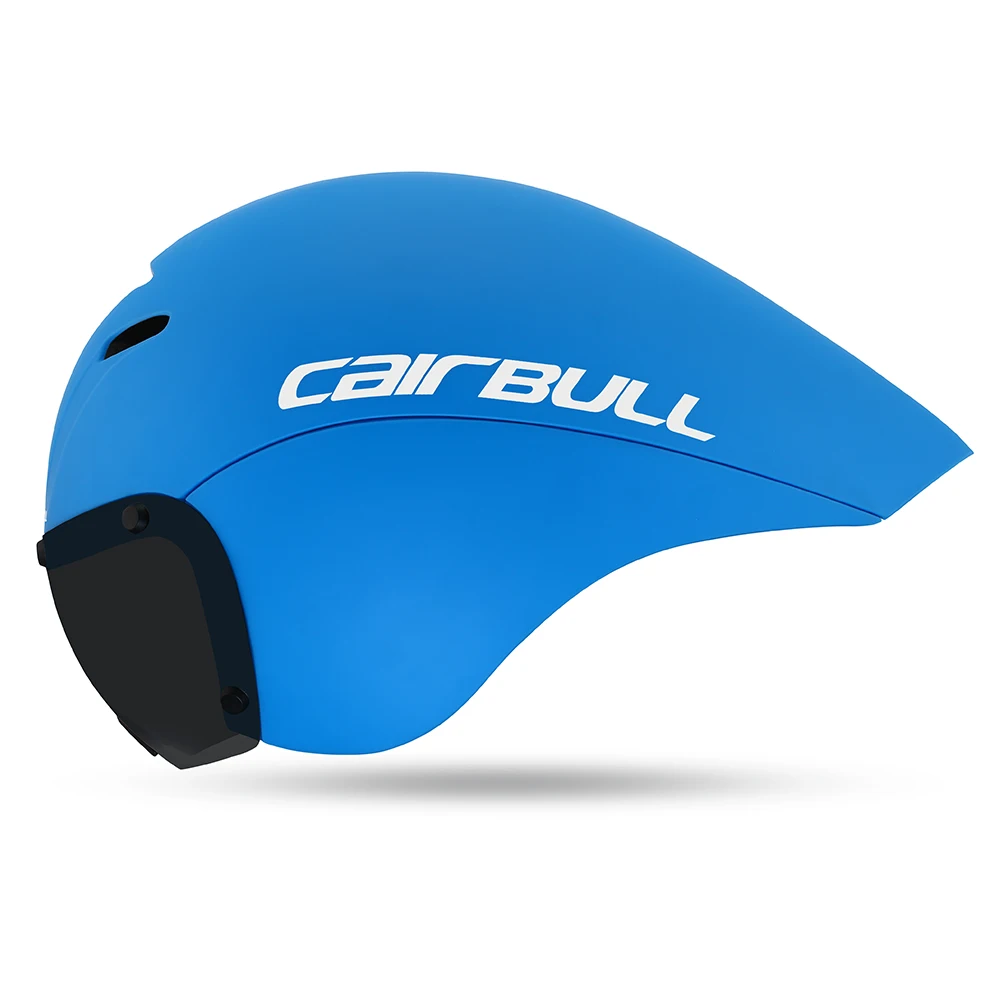 CAIRBULL VICTOR OEM ODM New Triathlon Aero TT Bike Helmet Bicycle Sport Crono Cycling helmet With Switchable Clear Lens