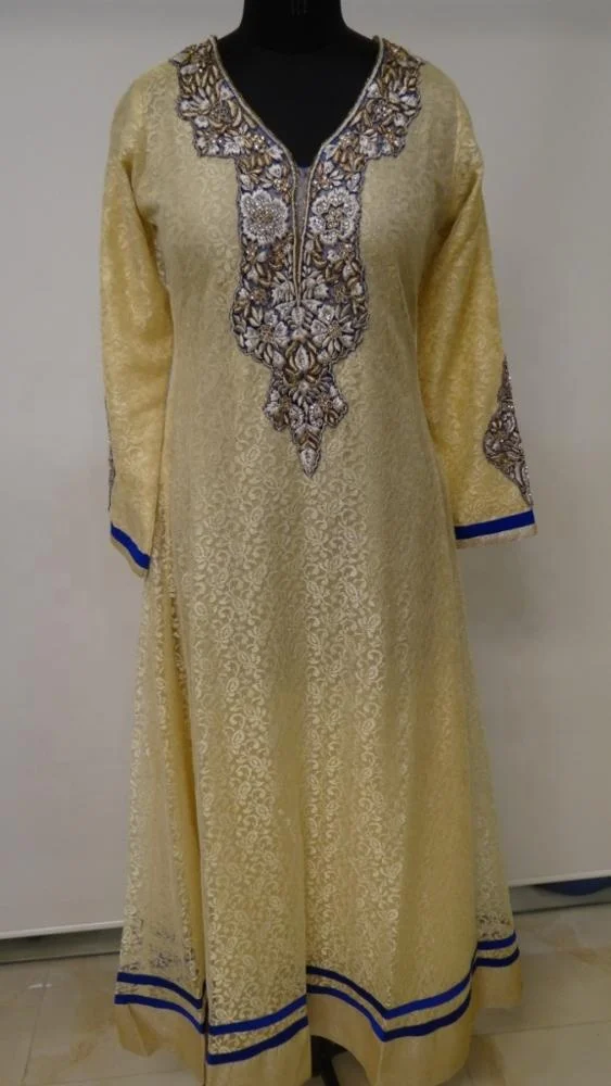 Women Beading Long Sleeve  Evening  designer Dress Arabic Style islamic women Fancy kaftan