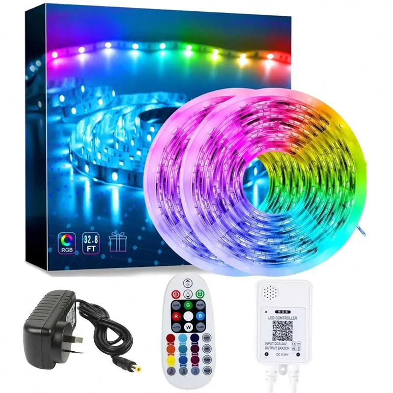 Alexa Tuya Google Home APP Remote Control Smart RGB Strip Light IP65 Waterproof WIFI Smart LED Strip WIFI LED Strip Light