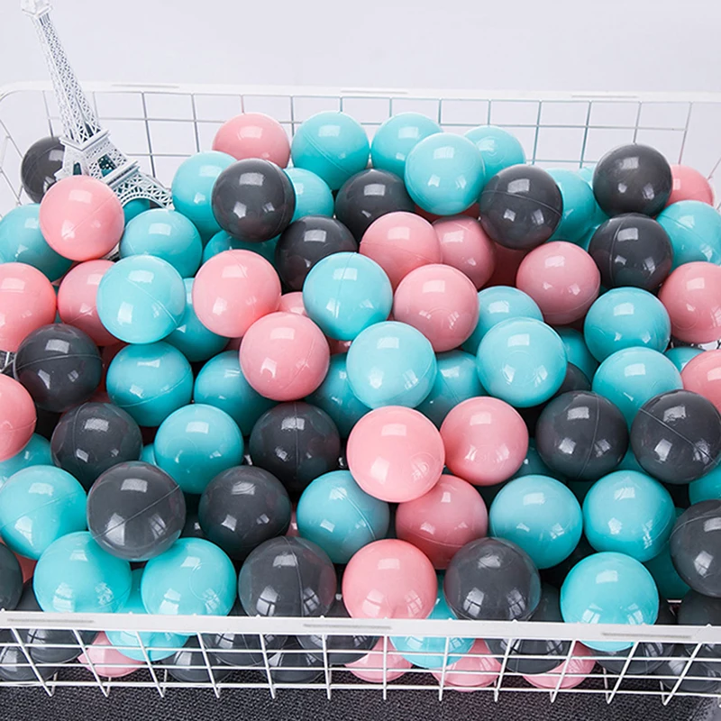 
High Quality Kids Plastic Toy Macaron series color size 5.5cm Baby Water Pool Ocean Wave Ball 