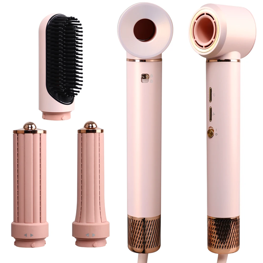 5 in 1 Hair Styler Professional Hair Dryer Brush Blow Dryer Air Hot Air Brush Hair Curler Styler