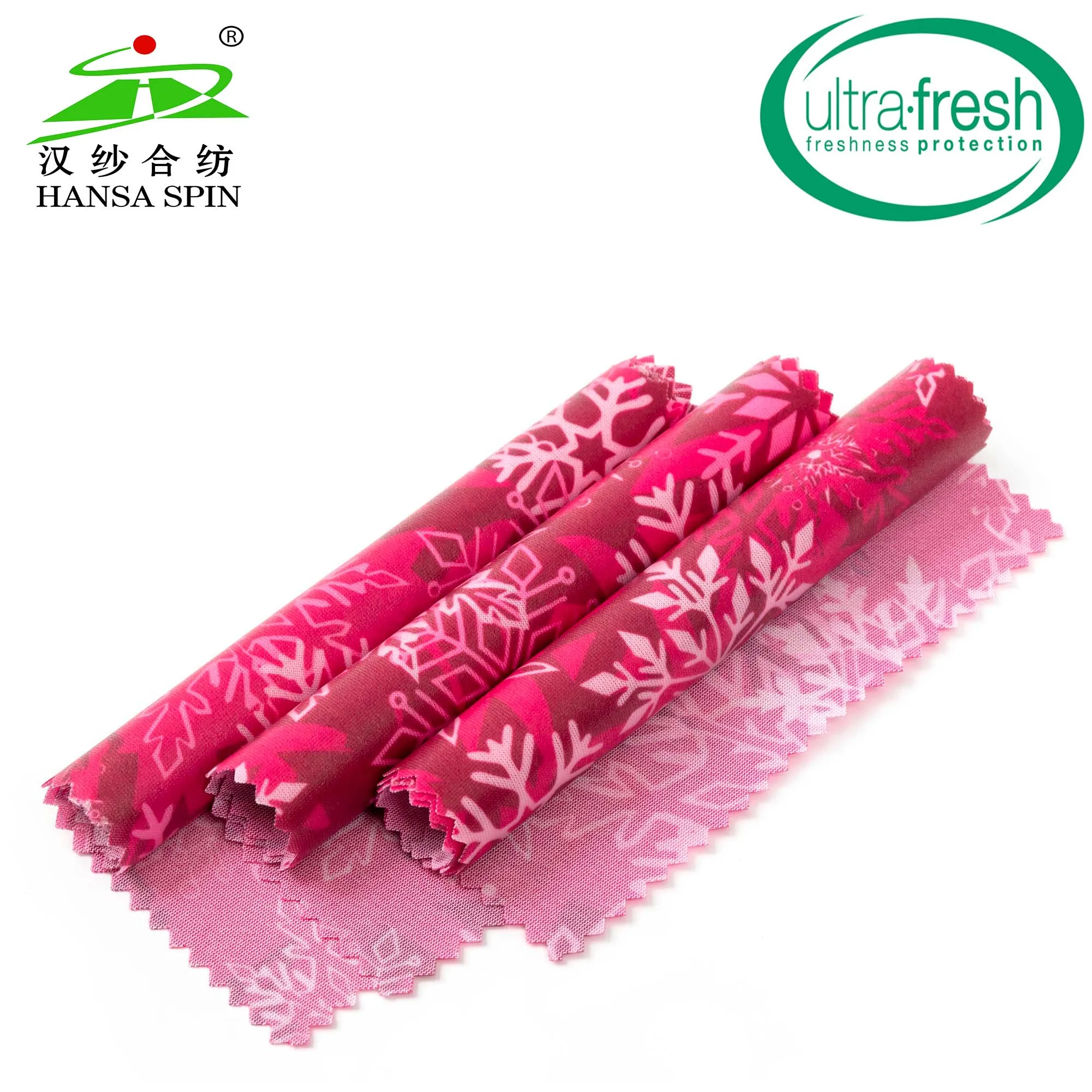 Printing TPU Fabric for Fashion Surcoat with Snowflake