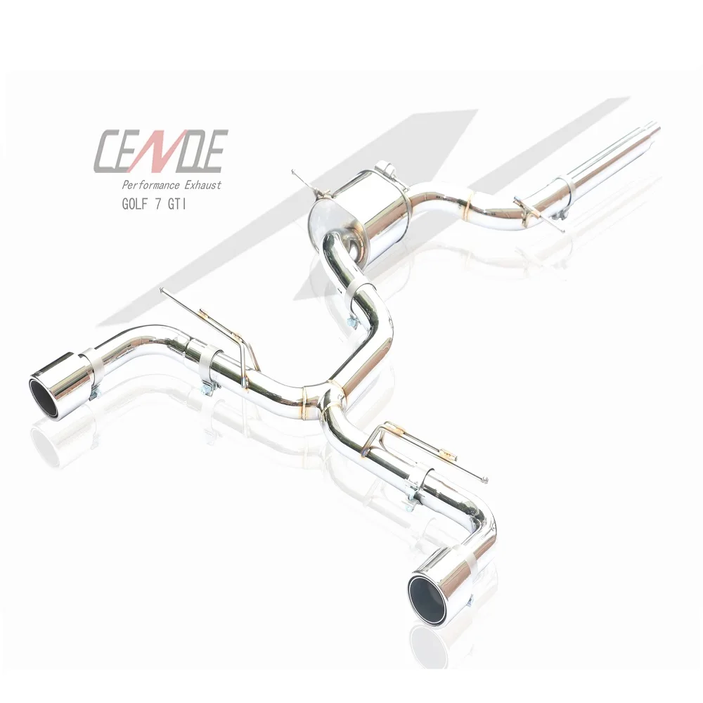 CENDE High Quality Stainless 304 Catback Exhaust System for  Golf MK7 G