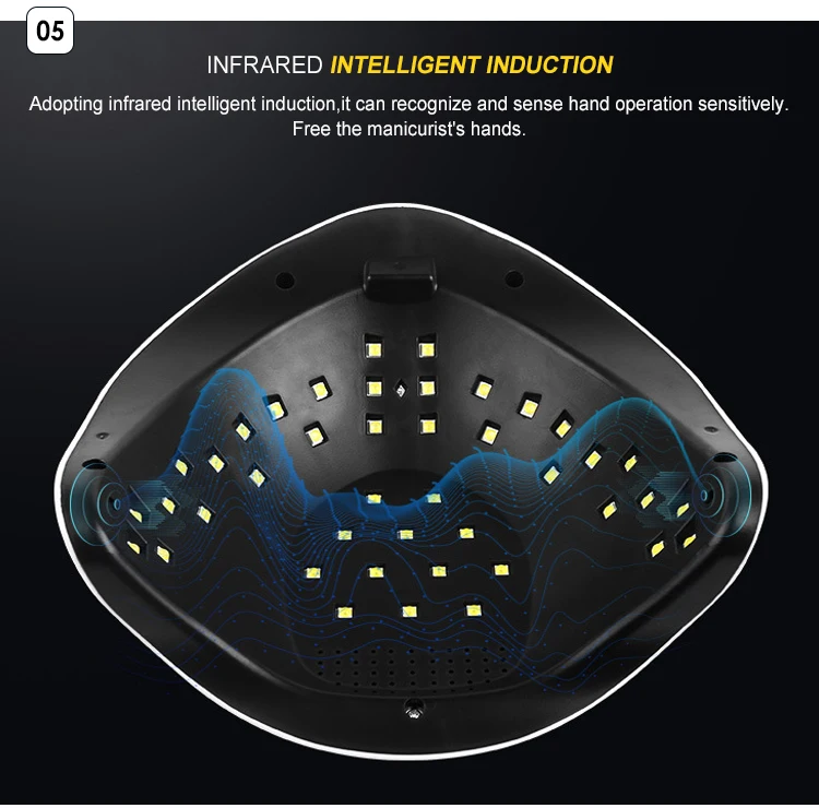 Nail lamp 168W cross-border factory wholesale UV nail art phototherapy machine LED nail polish glue baking lamp