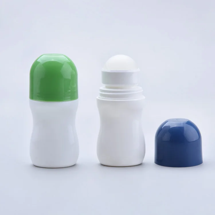 Unique shape 50ml Plastic Roll On Bottles Roller Ball
