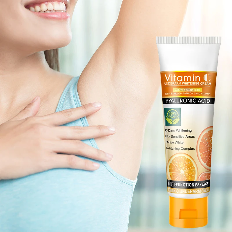 Japanese Effective Women Private Part Beauty Armpit And Body Vitamin C Underarm Whitening Cream For Sensitive Areas