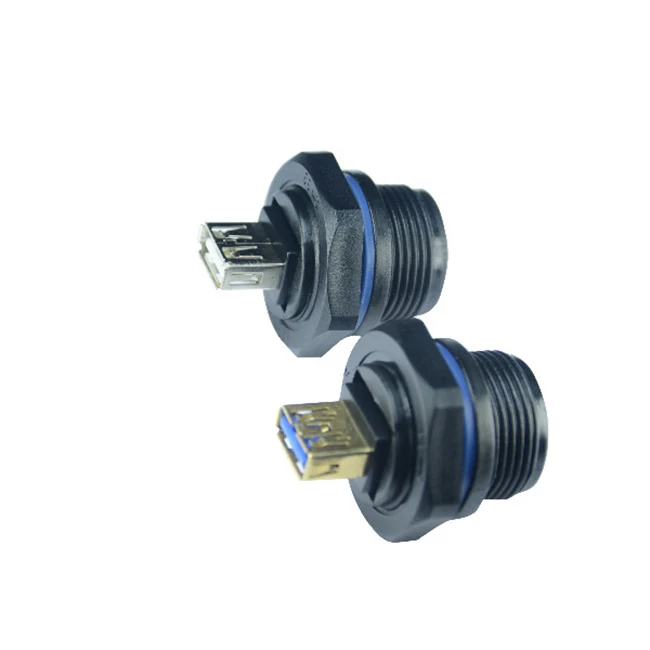 mini usb USB weatherproof connector USB2.0 3.0 waterproof coupler
