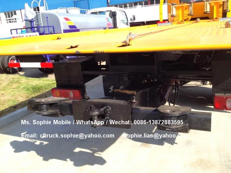 4*2 6 wheeler 2ton 3 ton winch slide flatbed rollback tow trucks for sale
