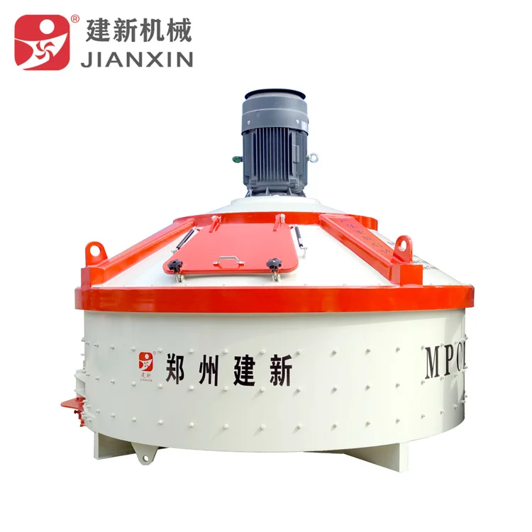 1M3 pan mixer concrete batching plant with spare parts