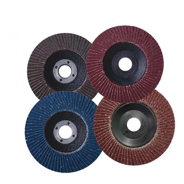 Fiber glass cover flap disc 115x22 flap grinding sanding discs 100mm diameter 72 pages