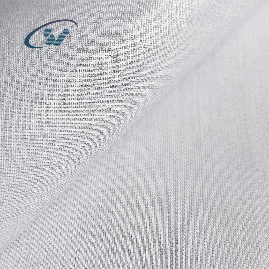 Hot selling TOP FUSE Woven Interlining fabric 100%polyester T3044 Shirt interlining for garment factory& wholesales