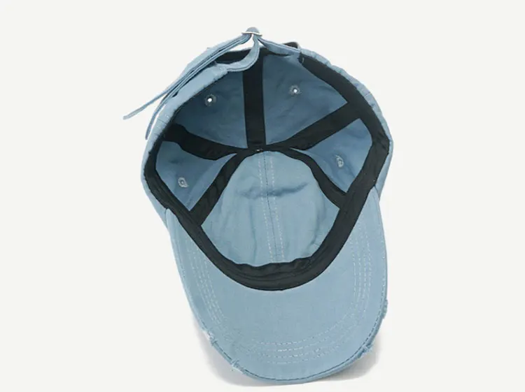 
Manufacture Custom Embroidery Logo 100% Cotton 6 Panel Unstructured Distressed Baseball Cap Dad Hat 