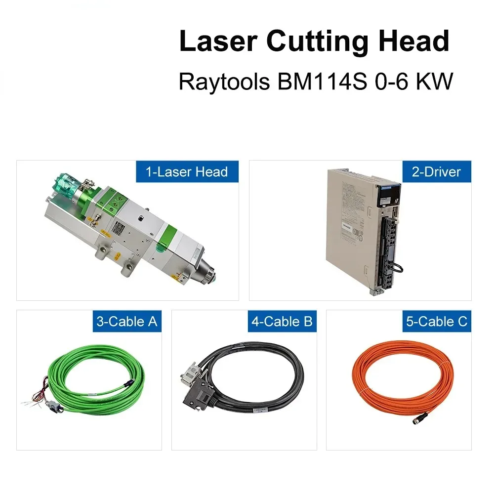 Yaskawa Servo Driver Raytools fiber laser cutting head Empower BM114S  6KW auto focus fiber laser head
