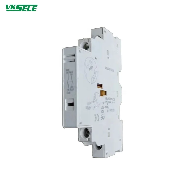 WEIKESEN GV2 Series auxiliary 1NO1NC 2NO  2NC 0.1 to 32A normally open normally closed aux. contacts for the GV2 devices