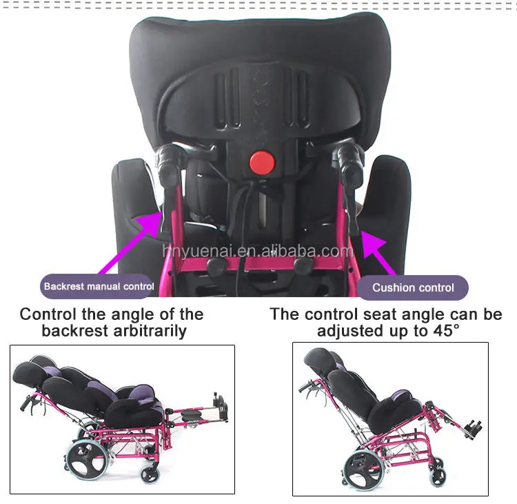 Children rehabilitation equipment wheelchair adjustable wheelchair for cerebral palsy children