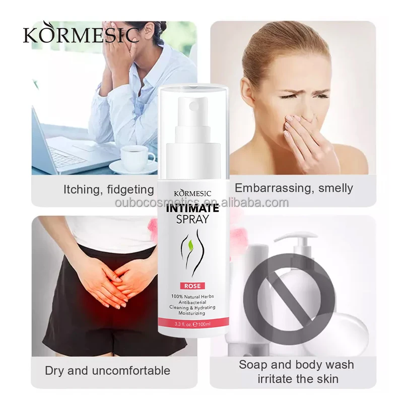 Private Label KORMESIC INTIMATE Natural Herbs Cleaning&Hydrating Moisturizing Body Care Spray 4