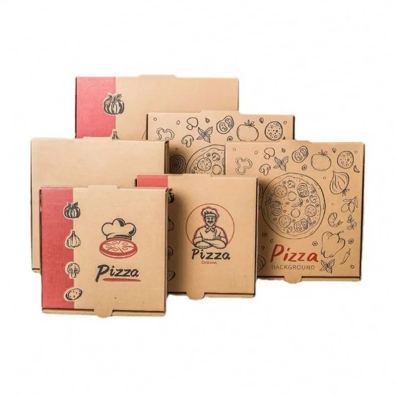 Изготовленный на заказ простой поставщик 12 дюймов 32 см оптовая продажа pizza_box с логотипом производитель Манильской коробки для пиццы 12x12