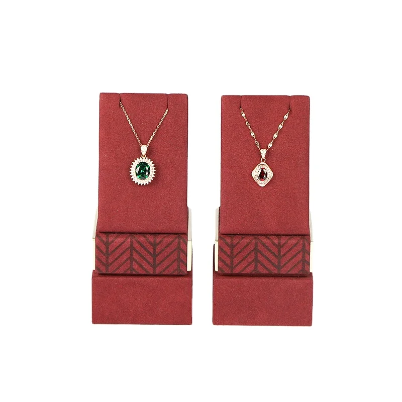 Romi Custom Earrings Jewelry Showcase Display Rack Holder Velvet Luxury Jewelry Display Set