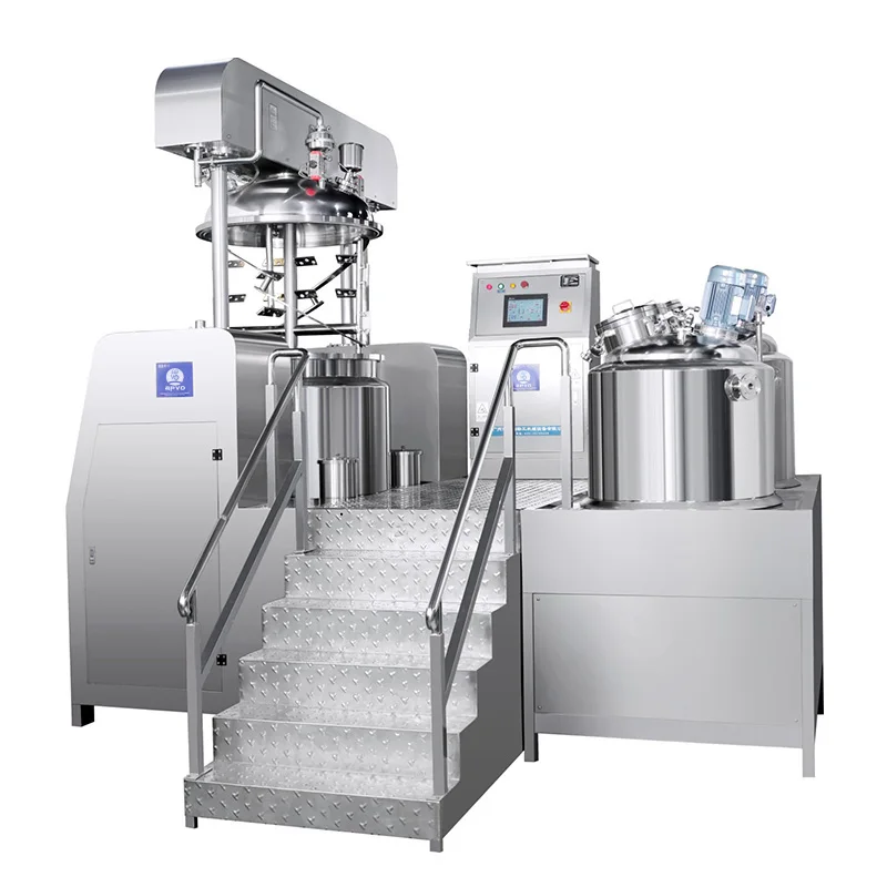 APVO 200L 300L 500L Stainless Steel High Shear Agitator Homogenizer Mixing Tank Ointment Vacuum Emulsifying Mixer Machine
