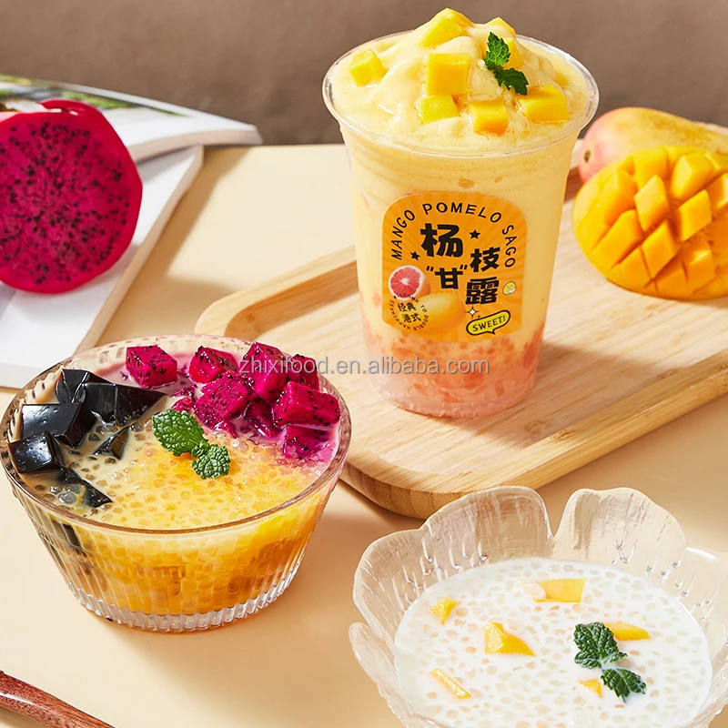 Мини Хрустальный жемчуг Boba 1 кг готовый к употреблению Kanten агаровое желе для Пузырькового чая