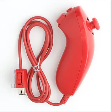 Оптовая продажа левосторонний джойстик для Nintendo Wii Nunchuk WiiU видео игровая консоль пульт