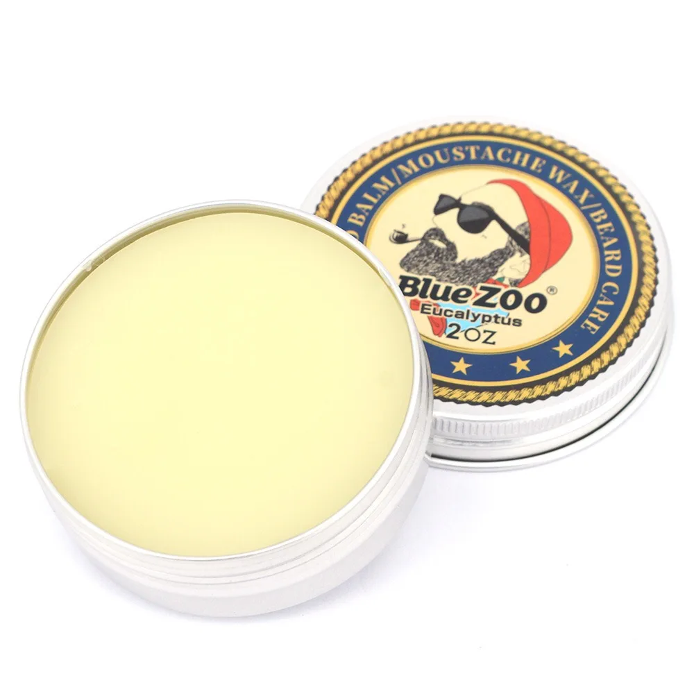 Four Flavors 60g Man Beard Care Natural Moisturizing Mustache Wax Beard Balm Grooming and Care Beard Oil
