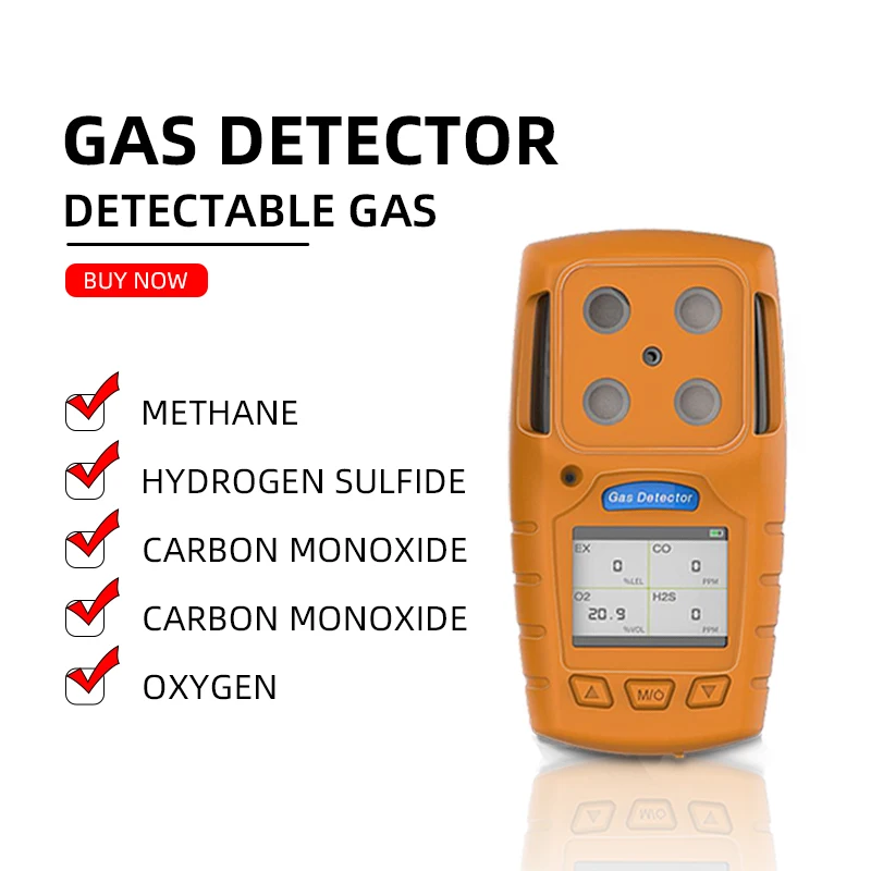 IP54 Sound|Light|Vibration alarm ES30A handheld multi flammable|toxic gas analyzer for coal mine safety