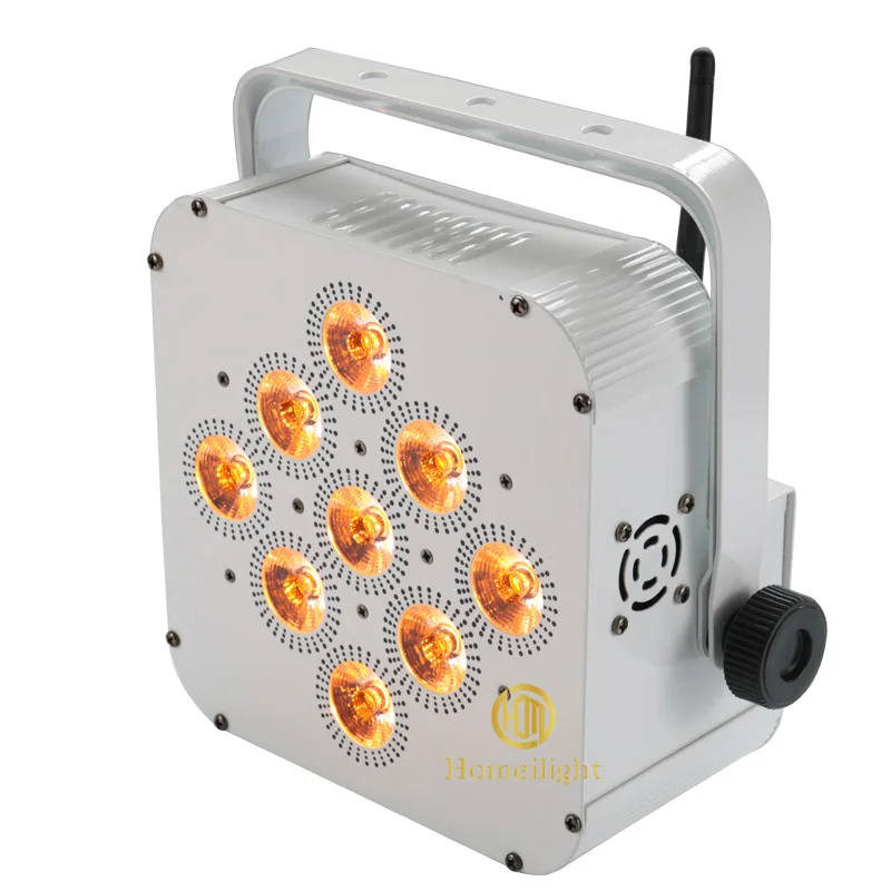 Hot Sale Led Uplight RGBWAUV 6in1 Remote Phone Battery Power 9*18W Wireless Par Light for bar Dj Wedding Stage Club Party