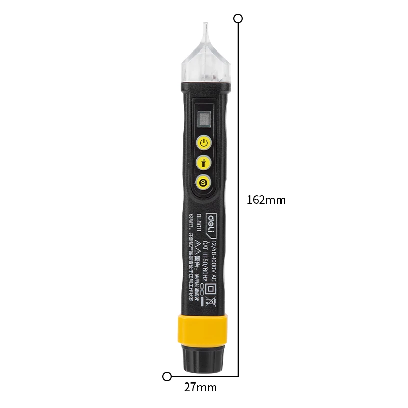12v/48v-1000v Non-contact test pencil 48g Plastic + metal material for daily inspection construction industry home