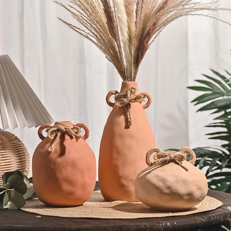 EAGLEGIFTS Unique Table Modern Handcraft Pottery Clay Bud Flower Vases Small Nordic Decor Handmade Ceramic & Porcelain Vases