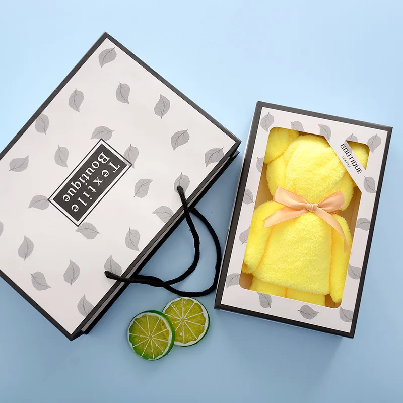 Wholesale Can Be Used As A Logo Coral Fleece Towel Bear Company Annual Meeting Souvenir Advertisement Gift Towel Bear Towel