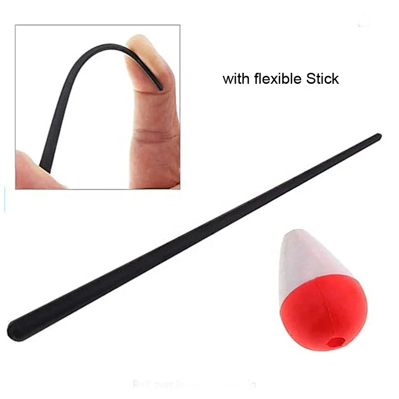 Hard Foam Fishing Bobbers with Stick Red White Fishing Float set for Crappie Panfish Walleyes Bass Trout