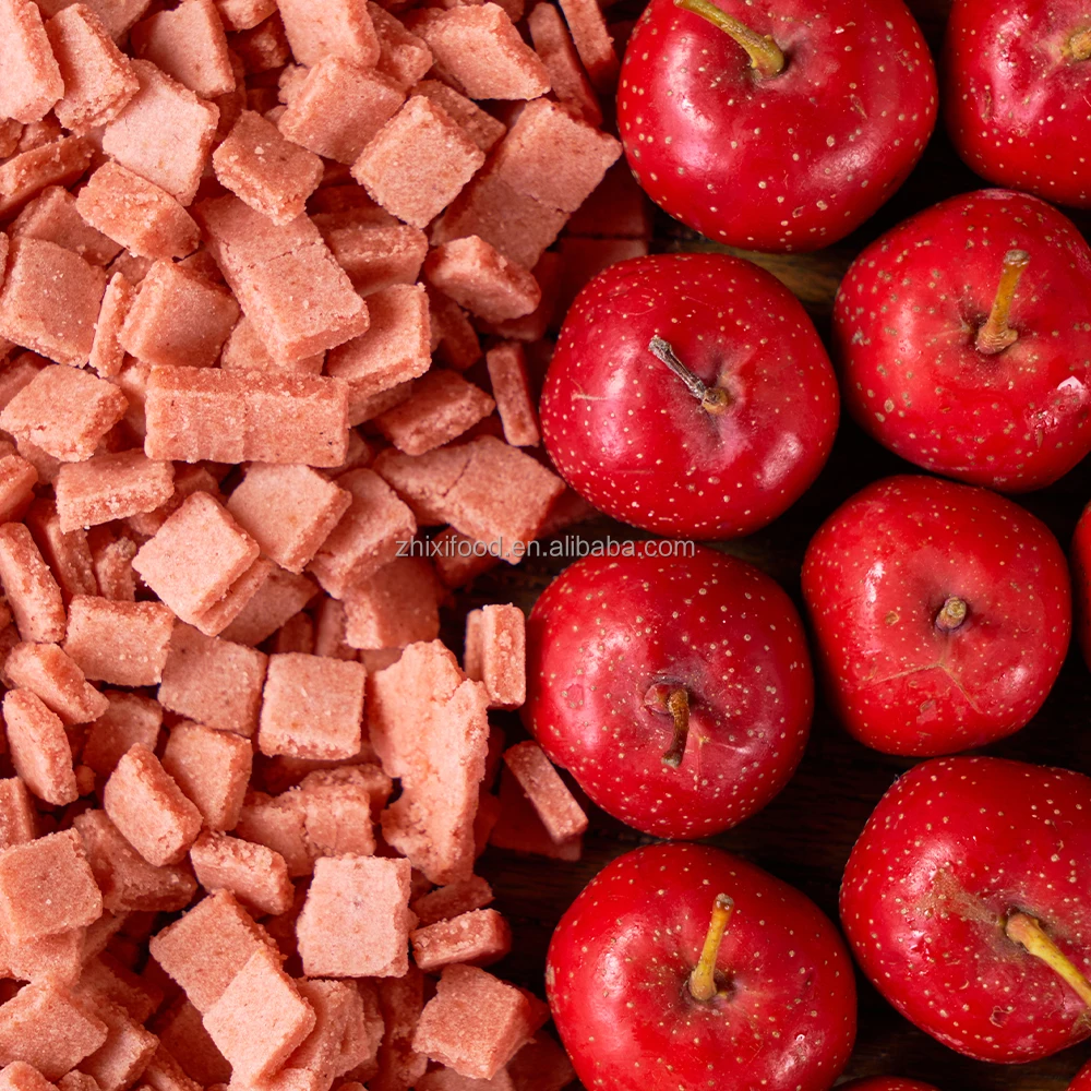500g Wholesale Chinese Snacks Food Fruit Dry Chopped Hawthorn Flakes for Dessert Toppings