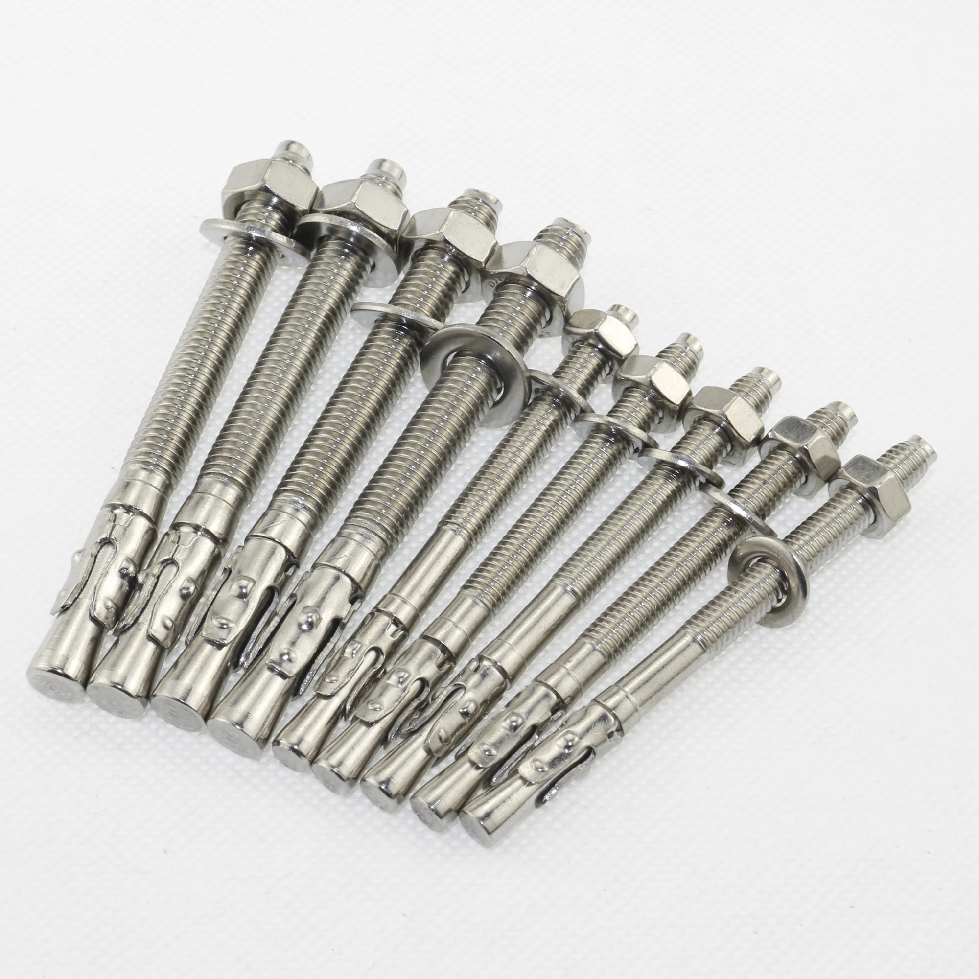 Stainless Steel Clear Zinc Wedge Anchor Bolt Car Repair Gecko